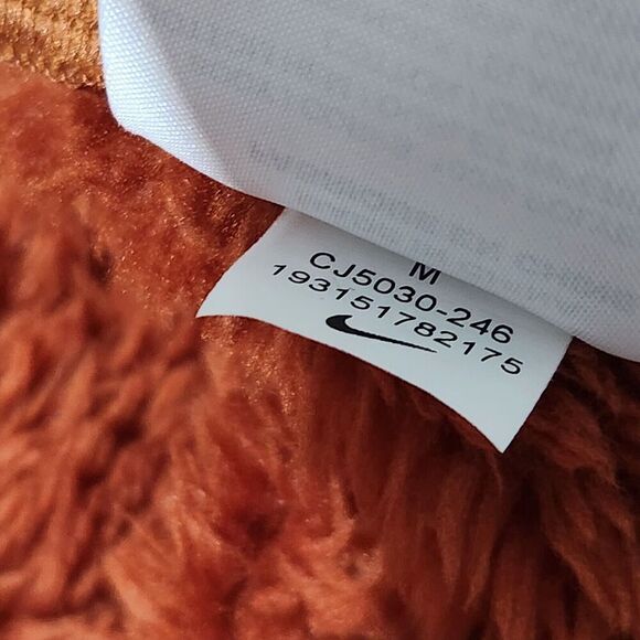 Nike Sportswear Women Fleece Bomber Jacket Size Medium super Soft Warm  B5 - Picture 15 of 15